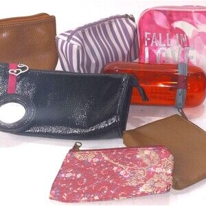 7 Small Bags Including Make Up Bags Coin Purses Glasses Case